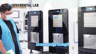 Cầu Zirconia Thẩm mỹ mạnh Phòng thí nghiệm nha khoa VIVI